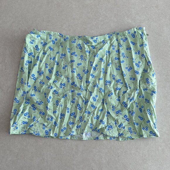NWT Motel Zeh Mini Skirt in Lime Floral ASO Sarah Cameron - Picture 6 of 11